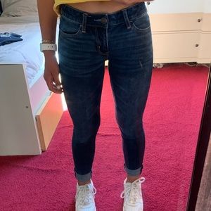 American Eagle Low Rise Dark Skinny Jeans